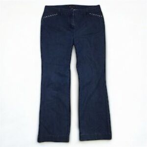 Dana Buchman Dark Blue Flare Jeans